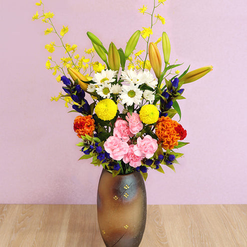 お供え花 Eコース（8種16本） | 花の定期宅配 フラントリーブ
